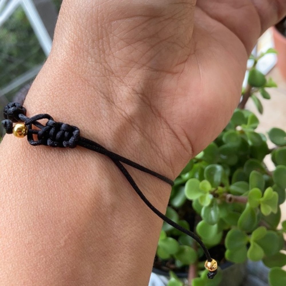 Wicca spiritual inspired braided bracelet - Picture 2 of 15